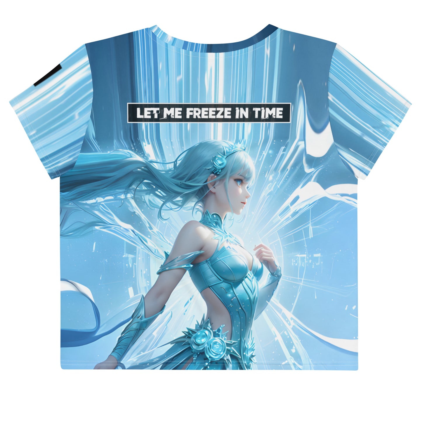 0001 - Cropped T-Shirt - Let Me Freeze In Time - Simon Gravity & DJ Firewalker