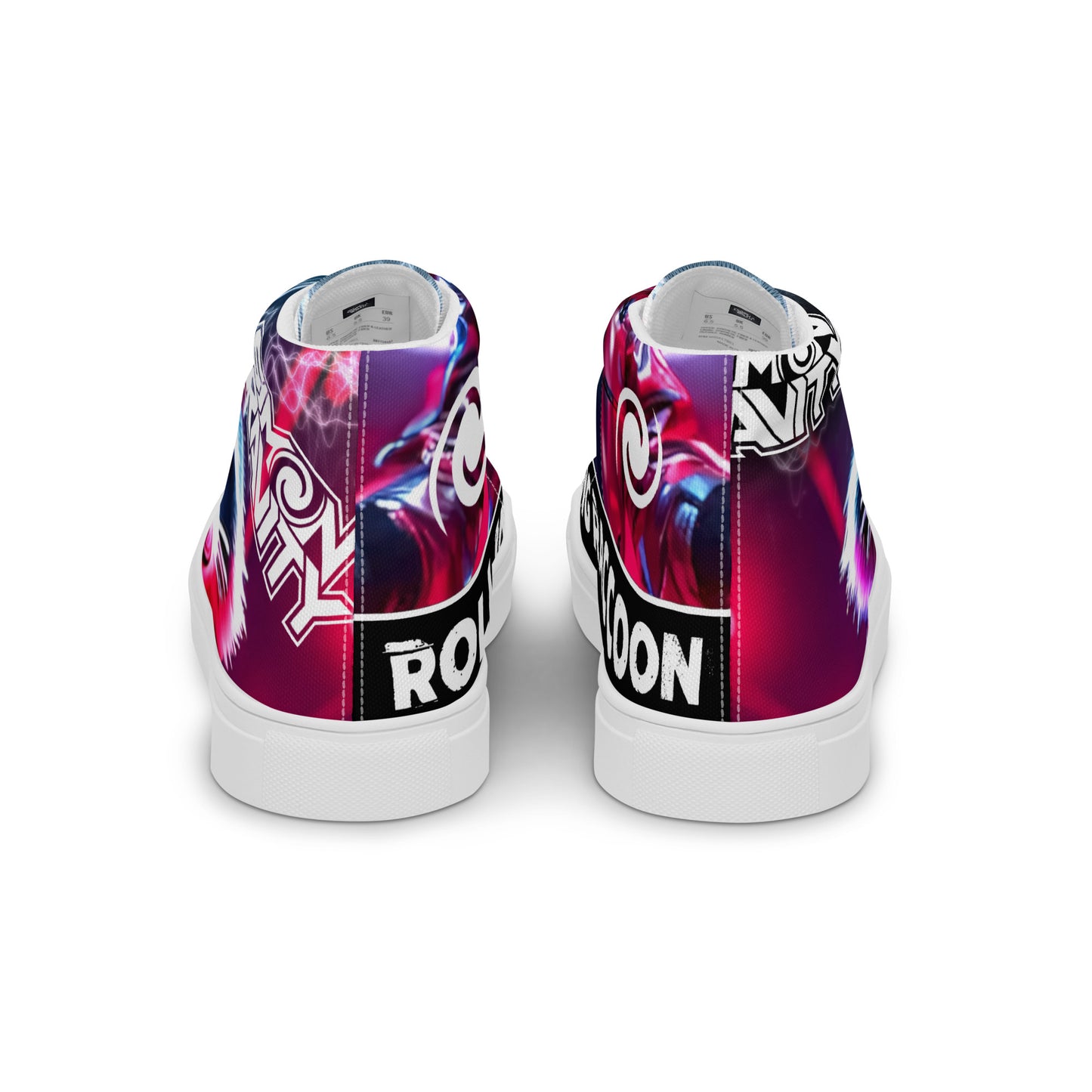 Men's high top canvas shoes - Rolling Raccoon