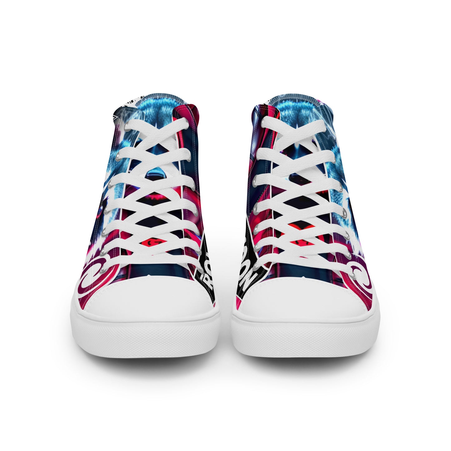 Men's high top canvas shoes - Rolling Raccoon