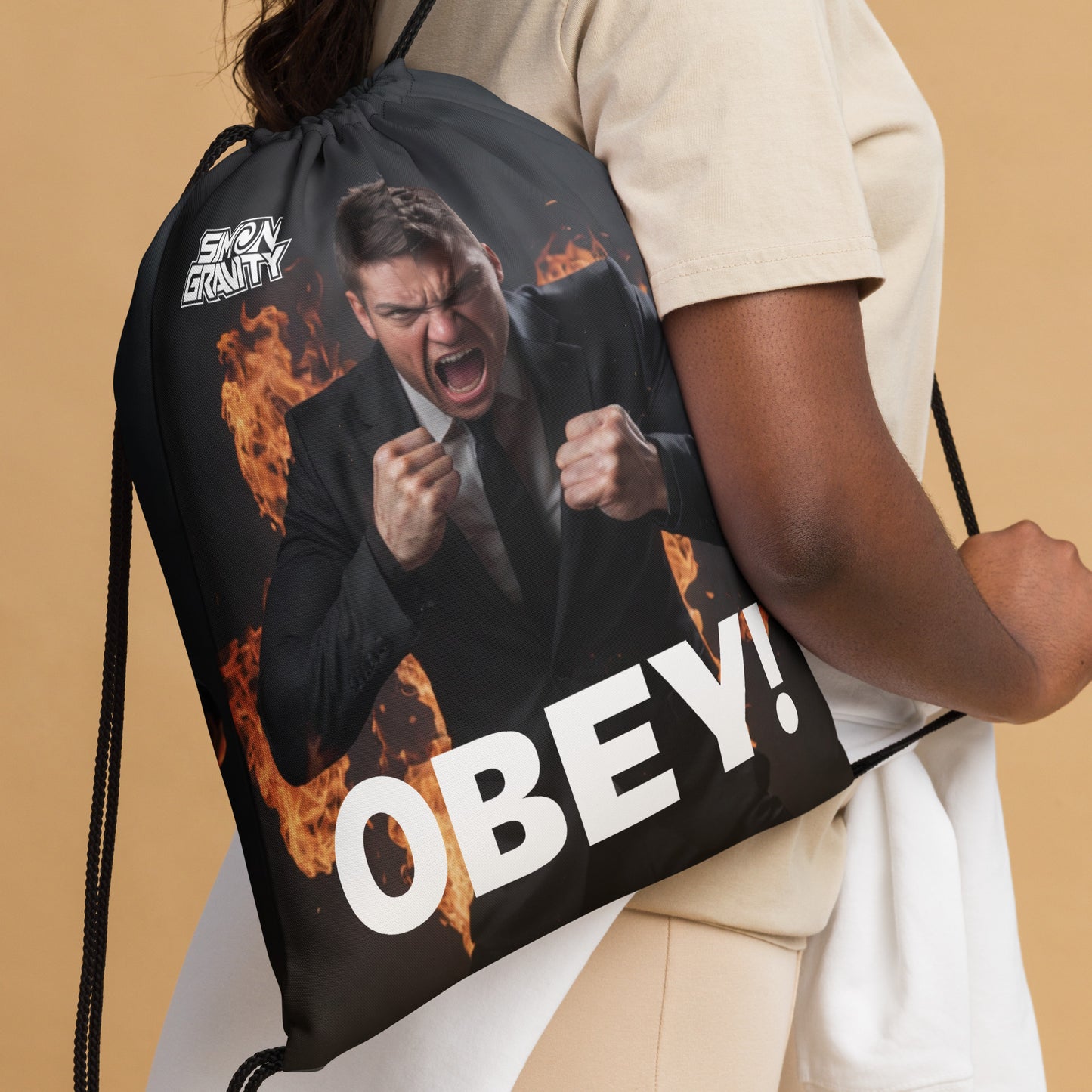 Drawstring Bag - Obey - Simon Gravity