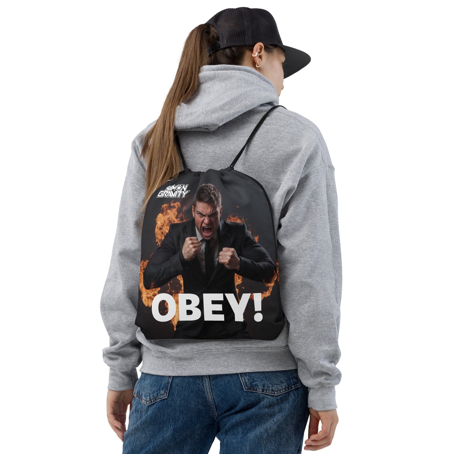 Drawstring Bag - Obey - Simon Gravity