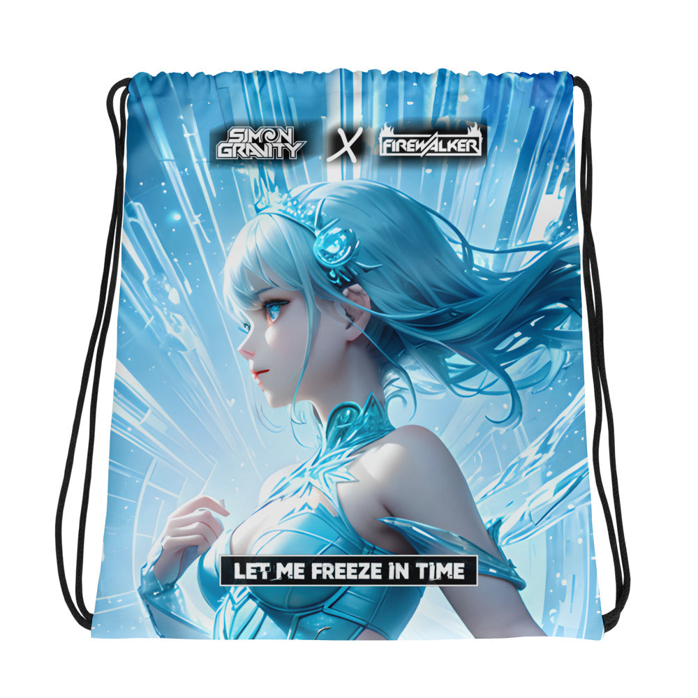 000 - Drawstring Bag - Let Me Freeze In Time - Simon Gravity & DJ Firewalker