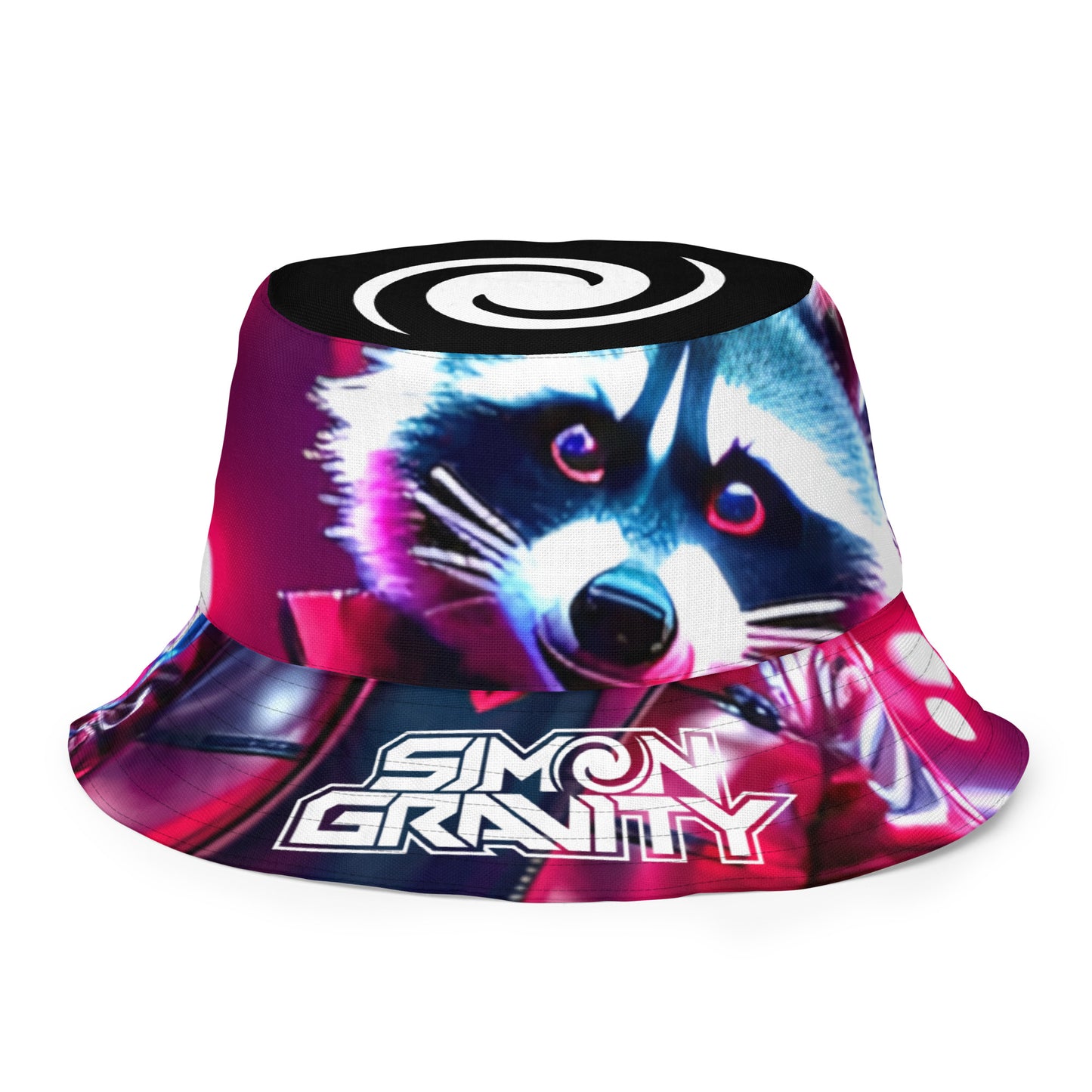 Reversible bucket hat - Rolling Raccoon