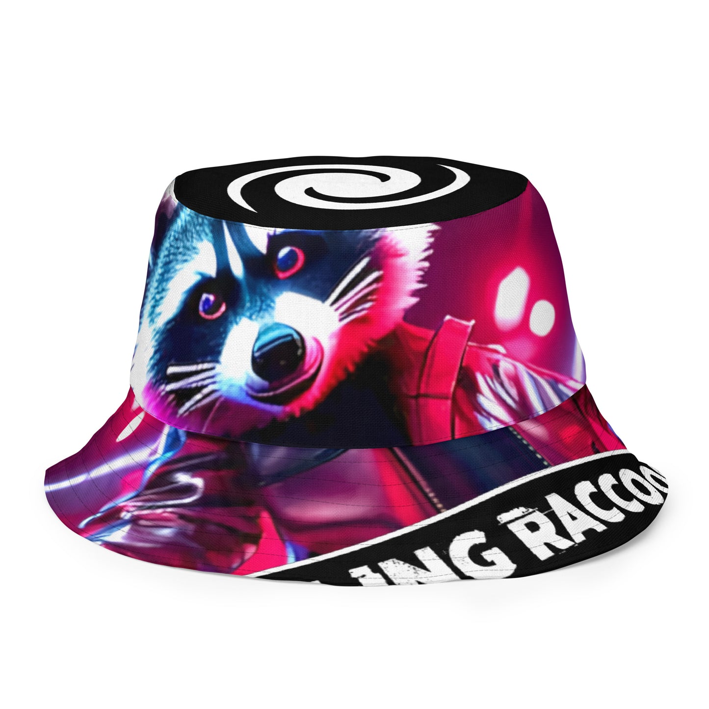 Reversible bucket hat - Rolling Raccoon