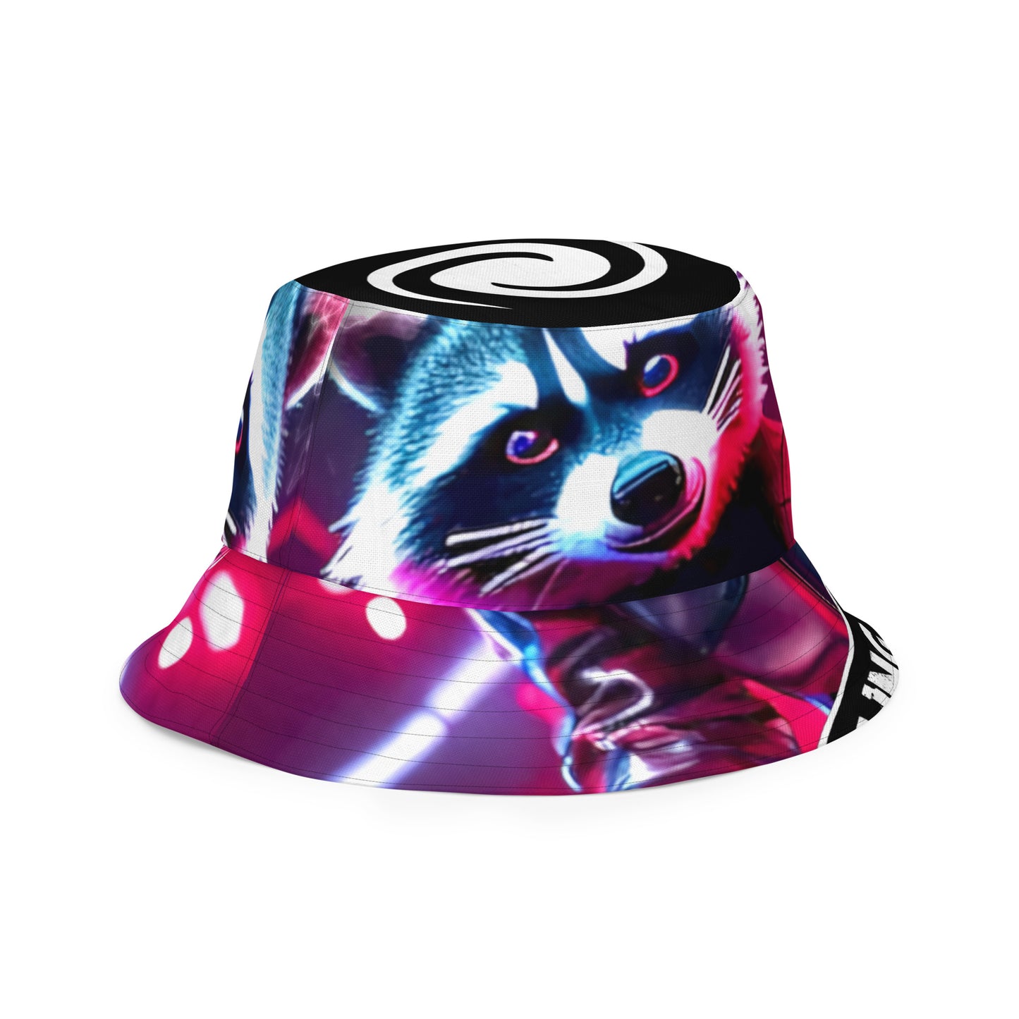 Reversible bucket hat - Rolling Raccoon