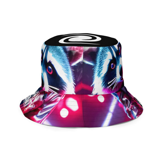 Reversible bucket hat - Rolling Raccoon