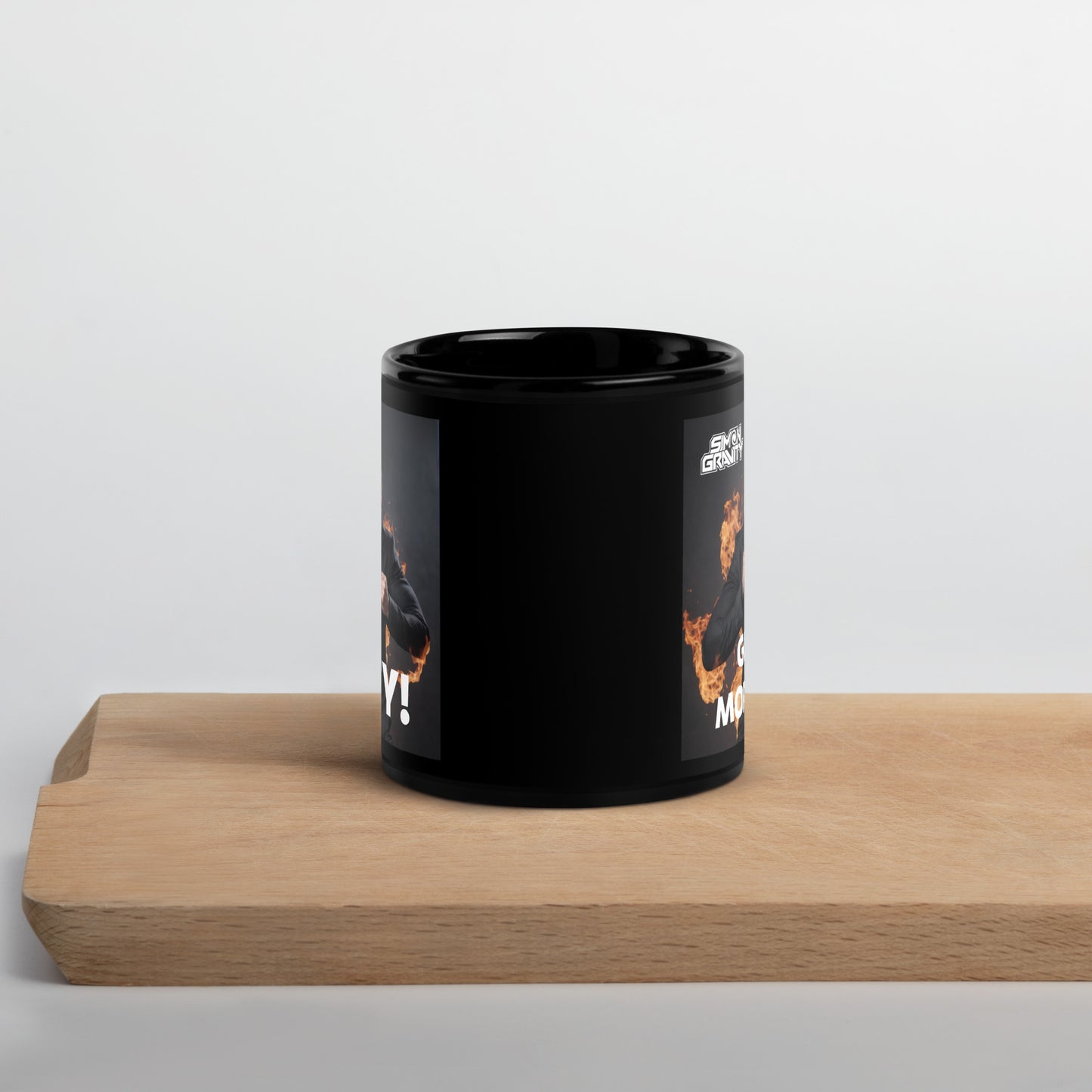 Black Glossy Mug - Obey - Simon Gravity