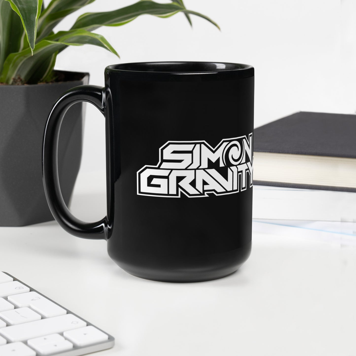 Black Glossy Mug - Simon Gravity