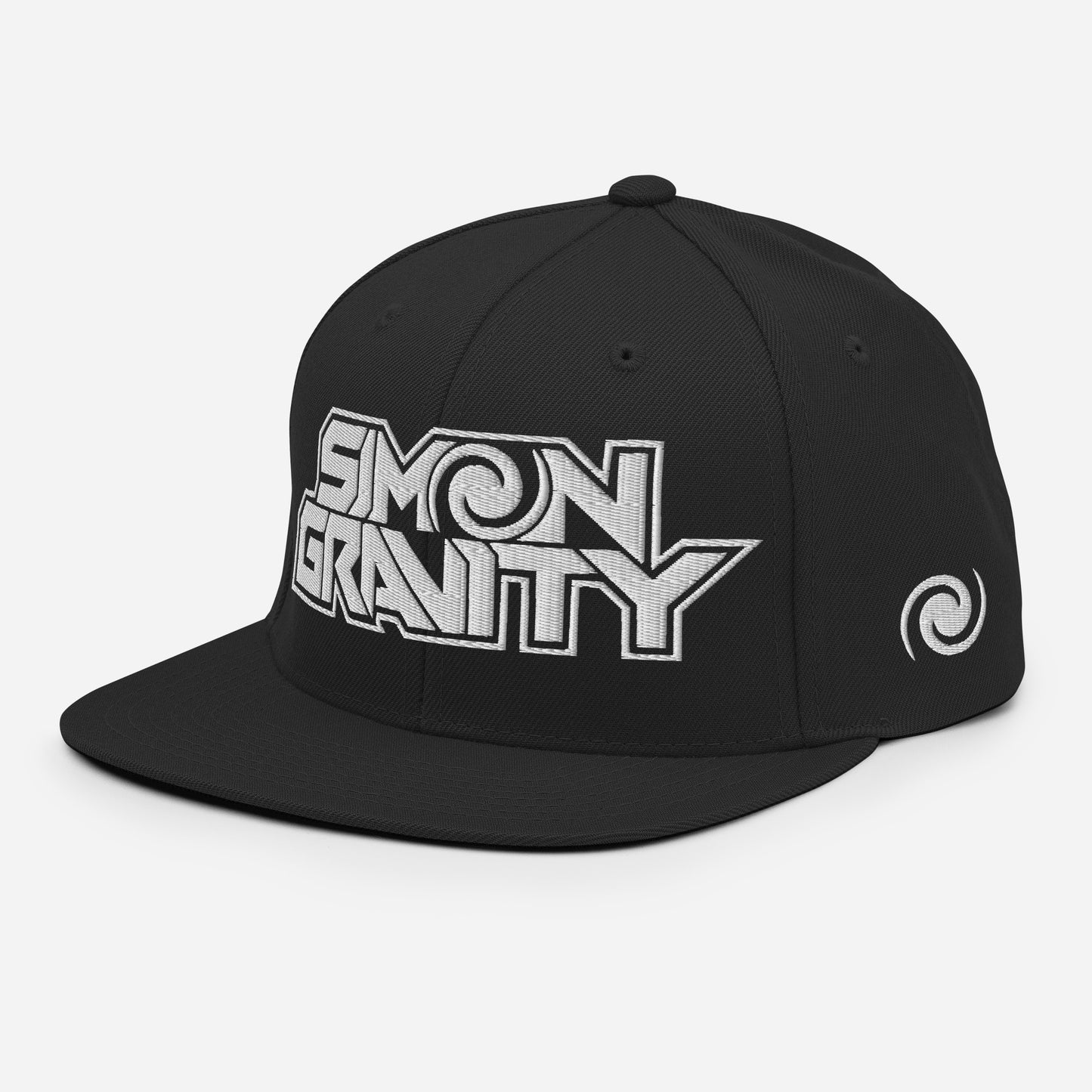 003 - Snapback Hat, Black - Simon Gravity