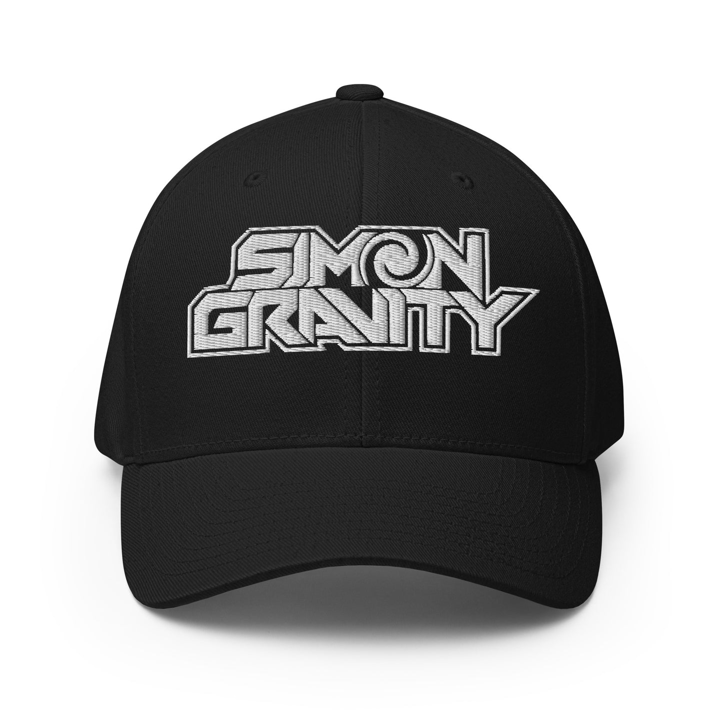 Structured Twill Cap, Flexfit, Black - Simon Gravity