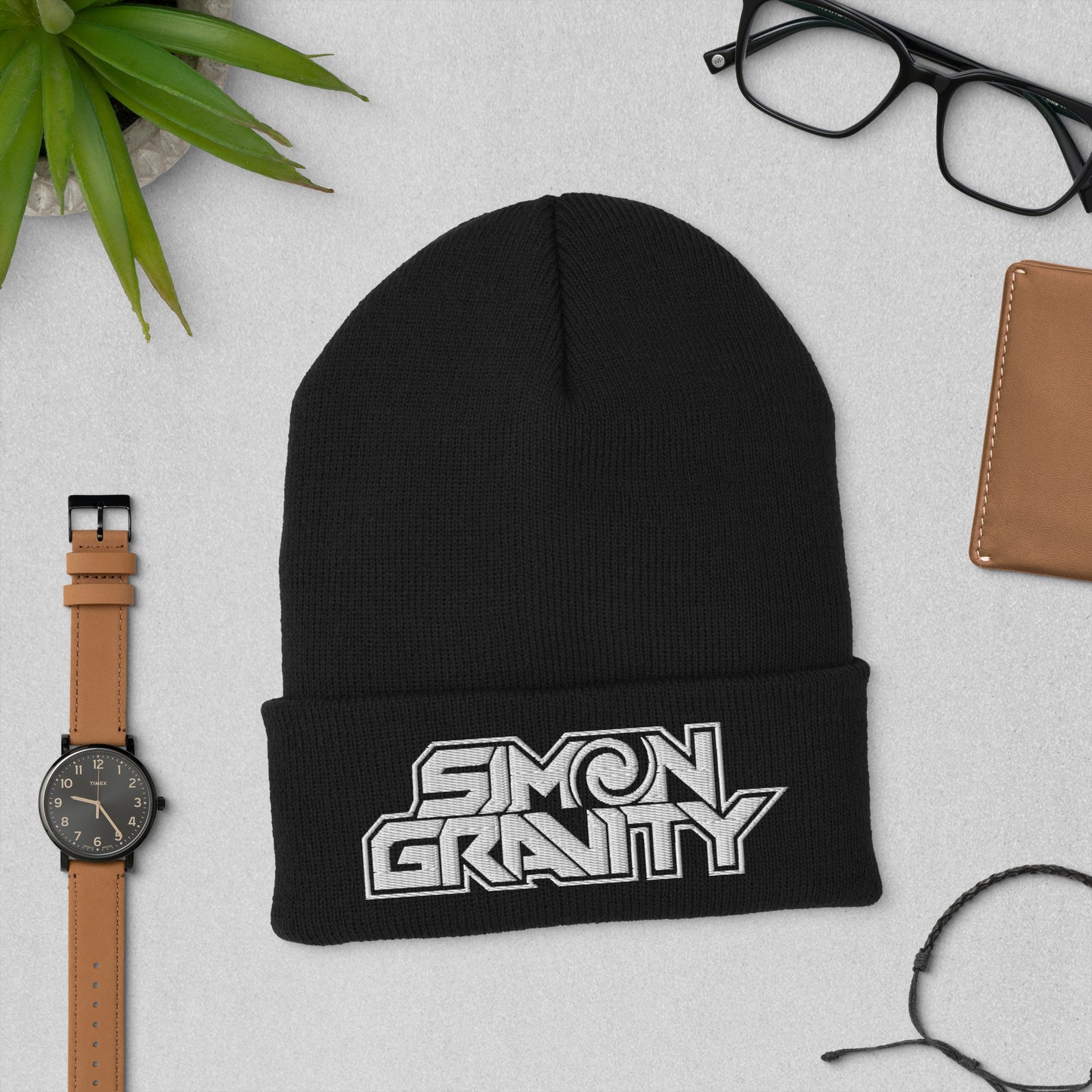 Cuffed Beanie, Black - Simon Gravity