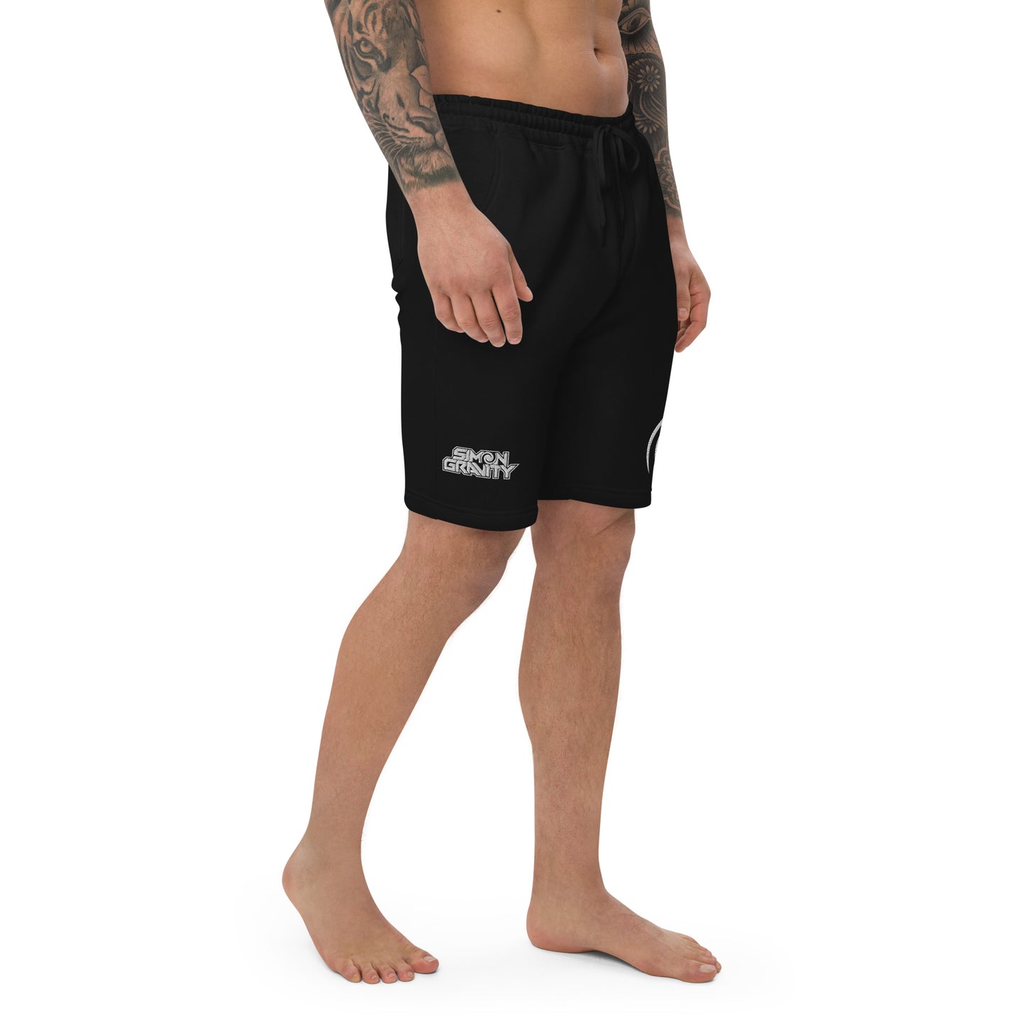 Men's fleece shorts, Black - Simon Gravity