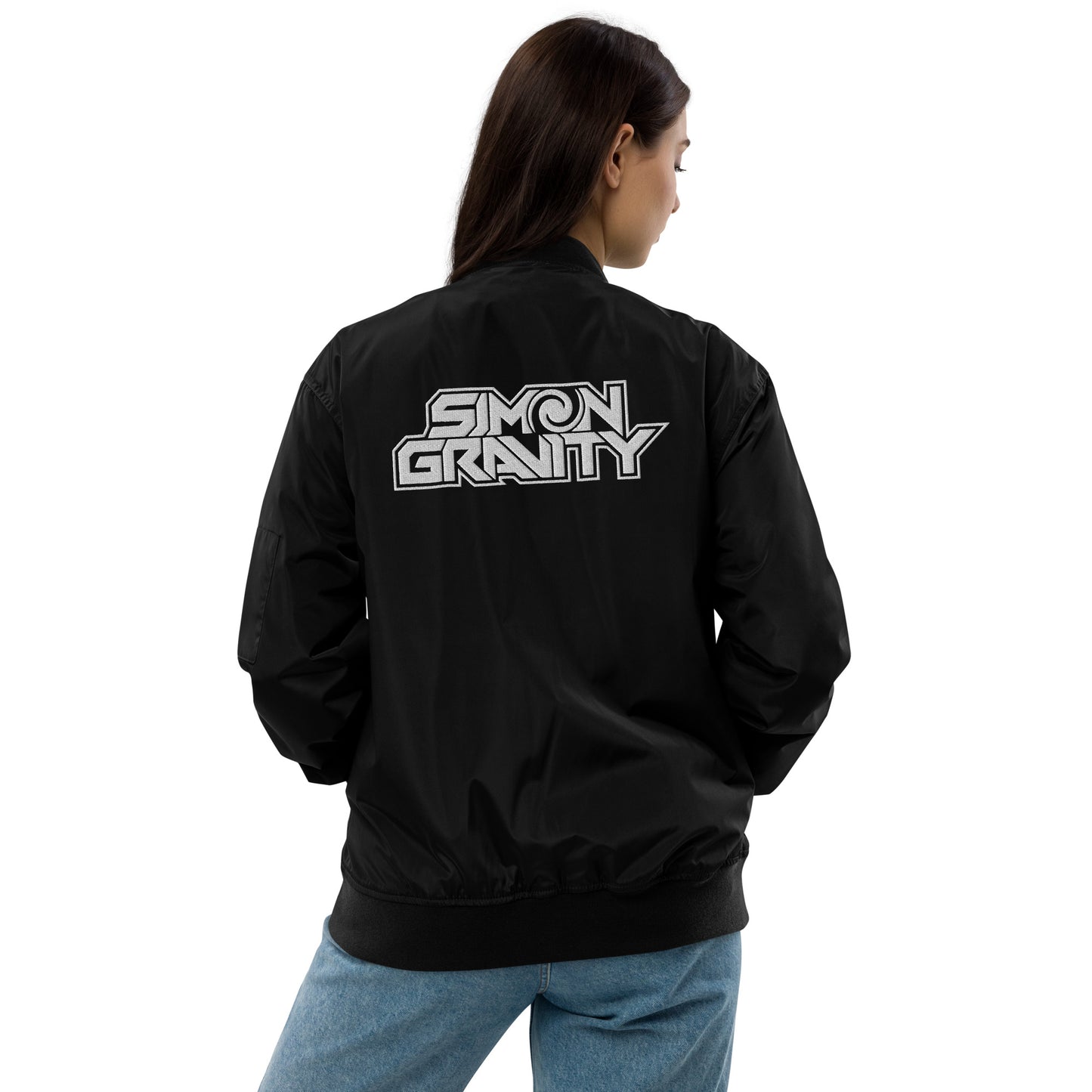 Premium recycled bomber jacket, Black - Simon Gravity