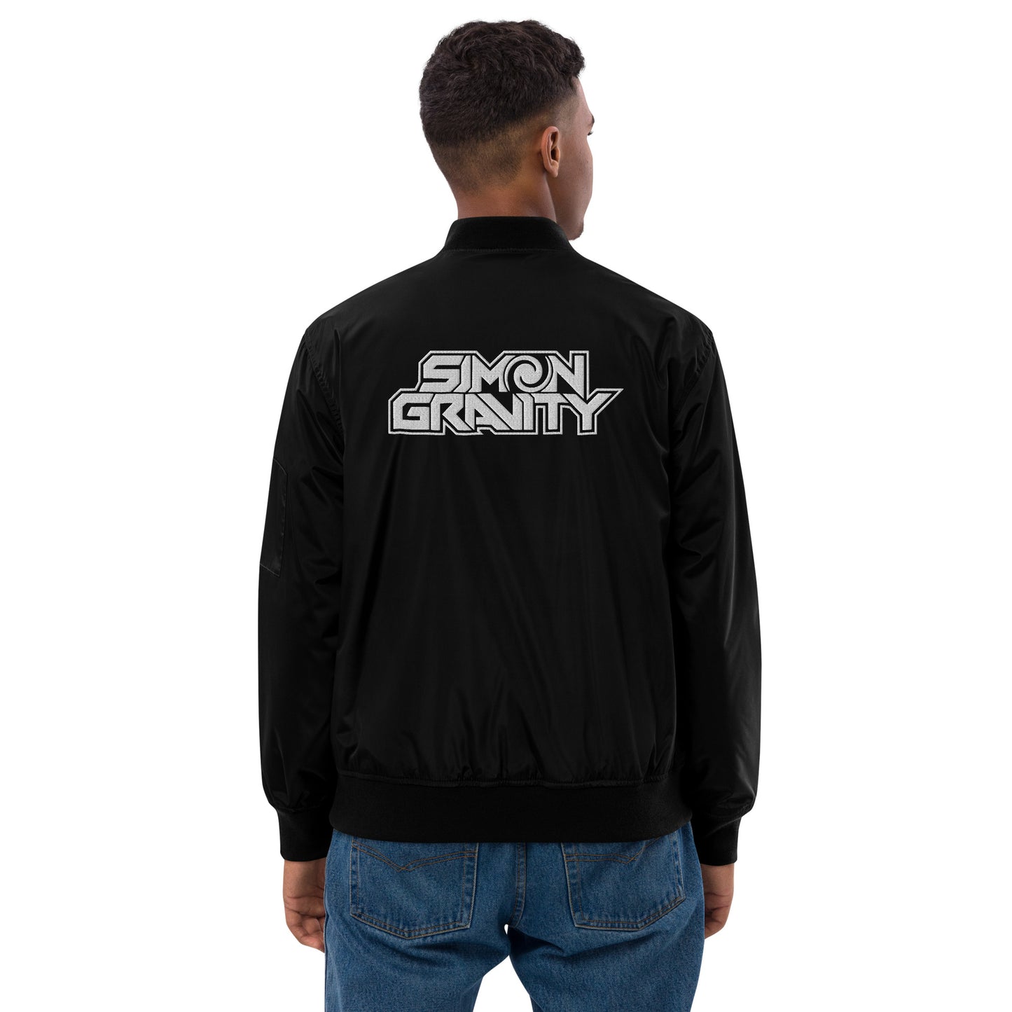 Premium recycled bomber jacket, Black - Simon Gravity