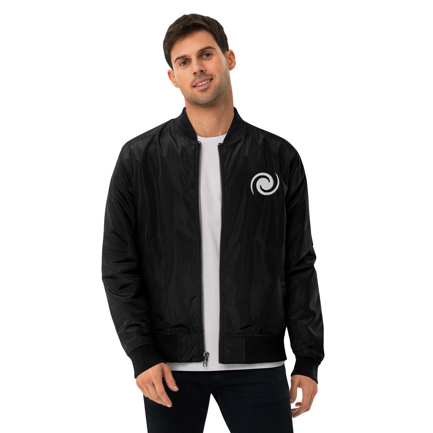 Premium recycled bomber jacket, Black - Simon Gravity