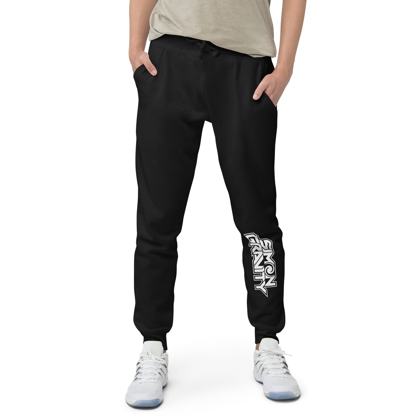 Unisex fleece sweatpants, Black - Simon Gravity