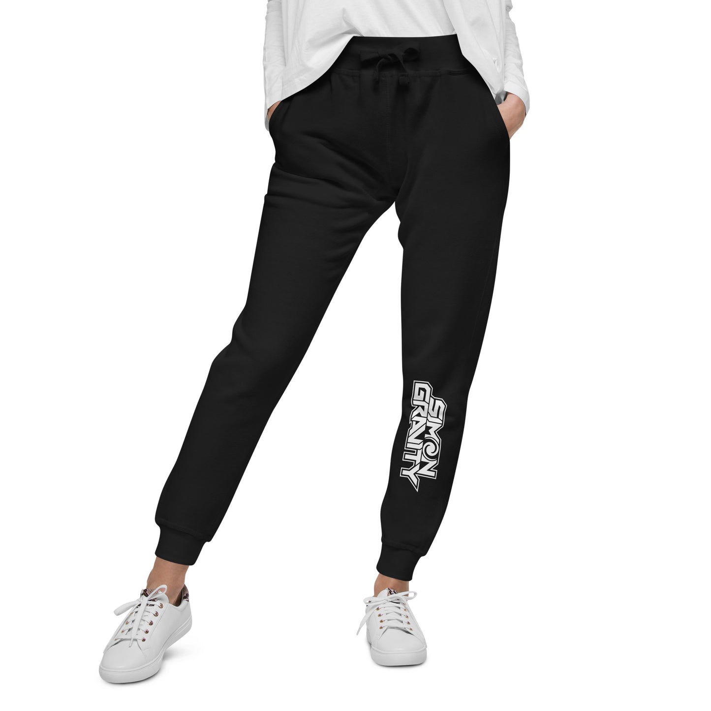 Unisex fleece sweatpants, Black - Simon Gravity