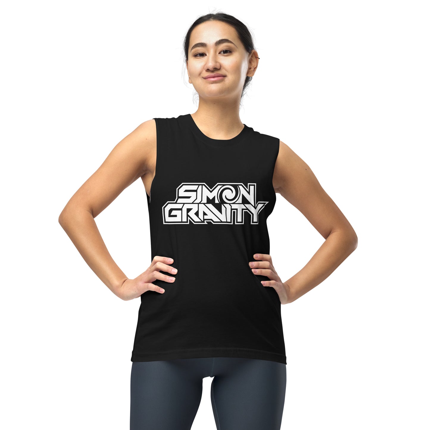 Unisex Muscle Shirt, Black - Simon Gravity