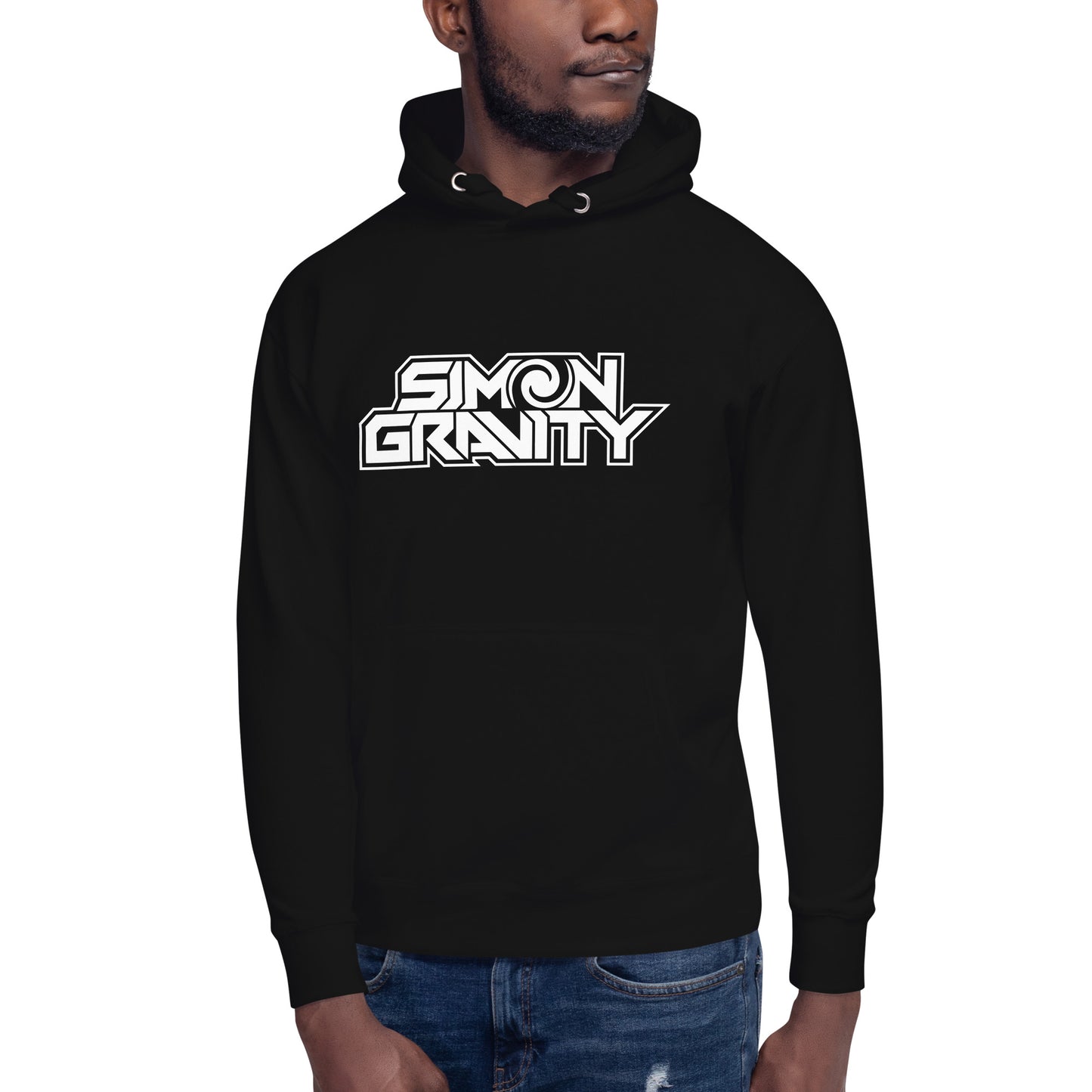 006 - Unisex Hoodie, Black - Simon Gravity