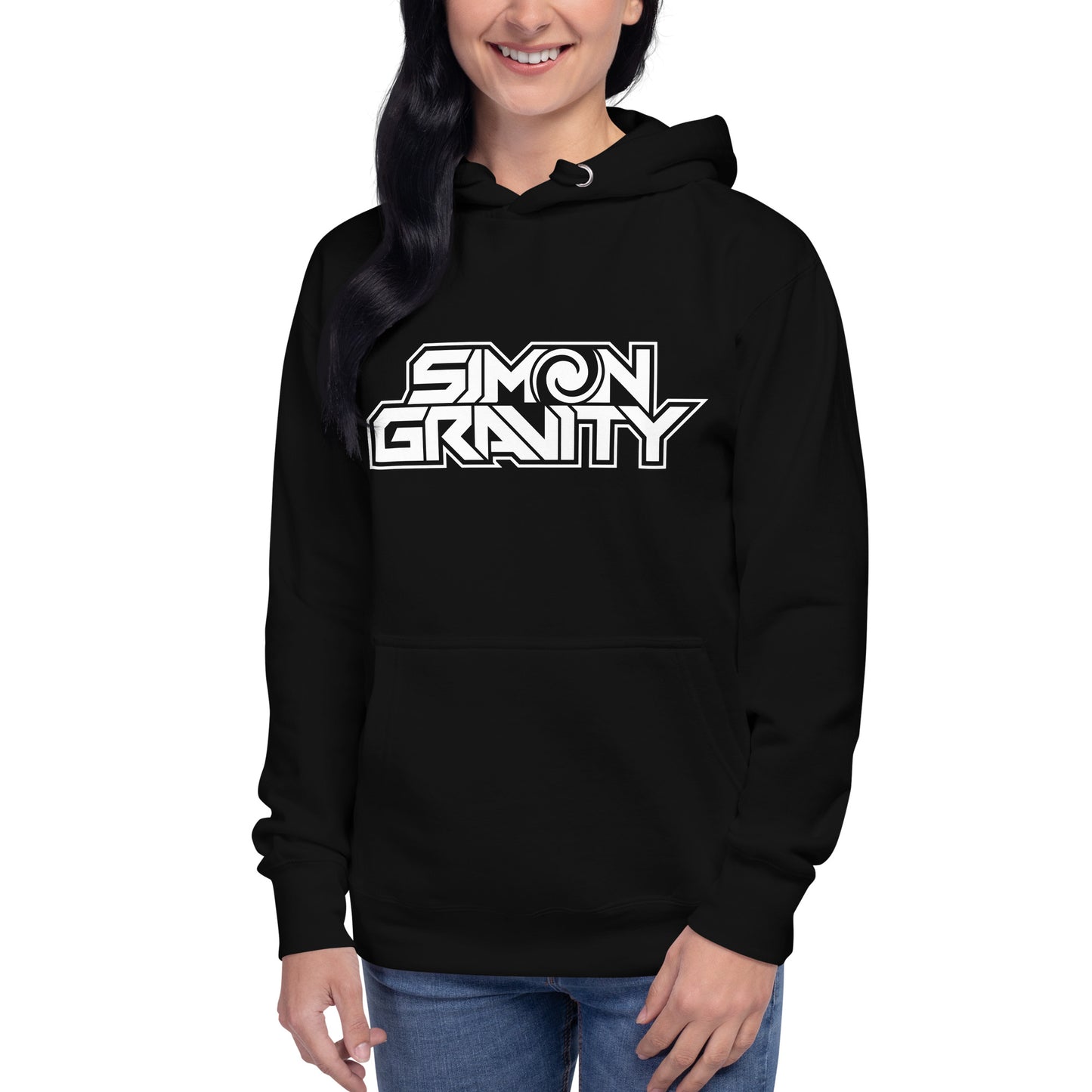 006 - Unisex Hoodie, Black - Simon Gravity