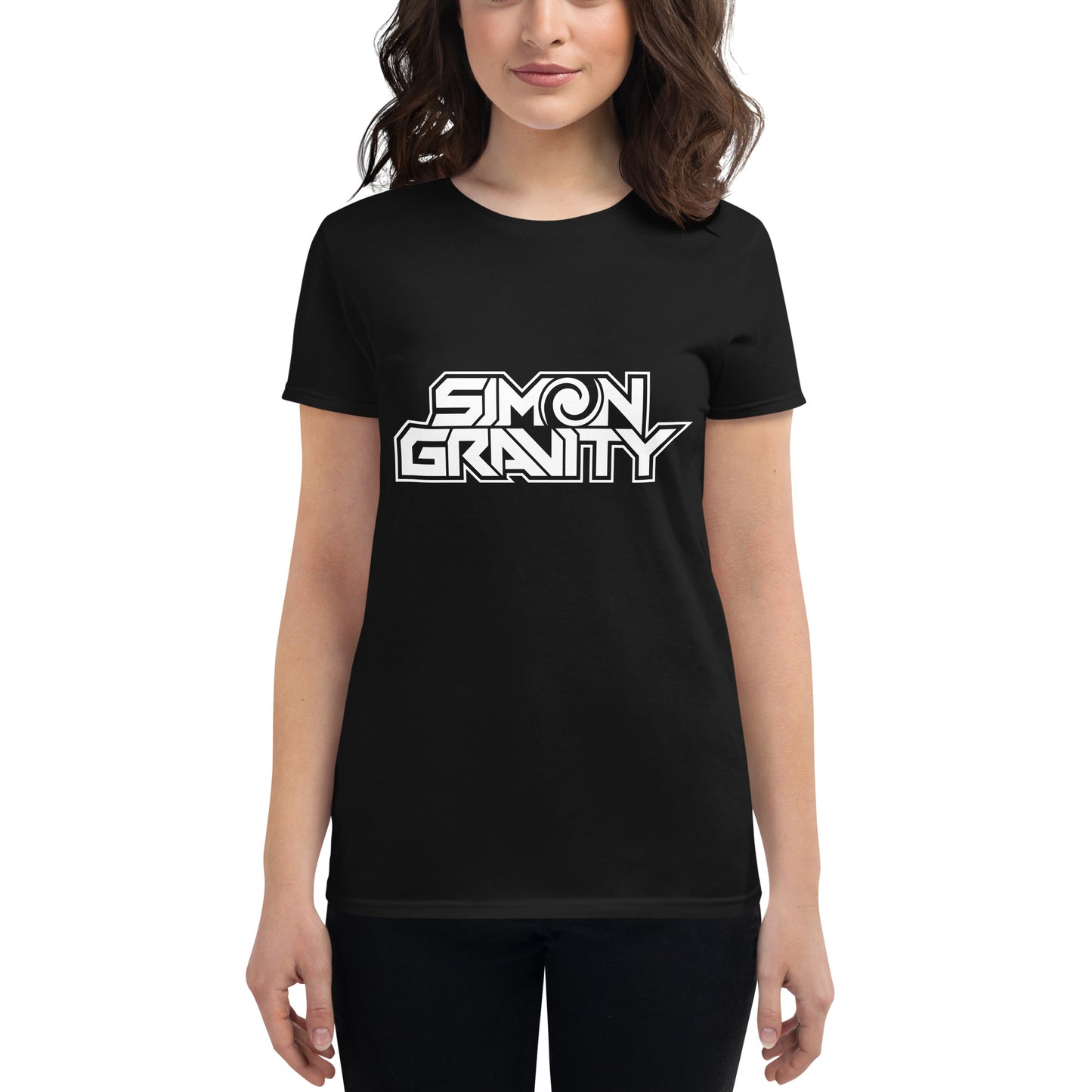 Women's short sleeve t-shirt, Black - Simon Gravity