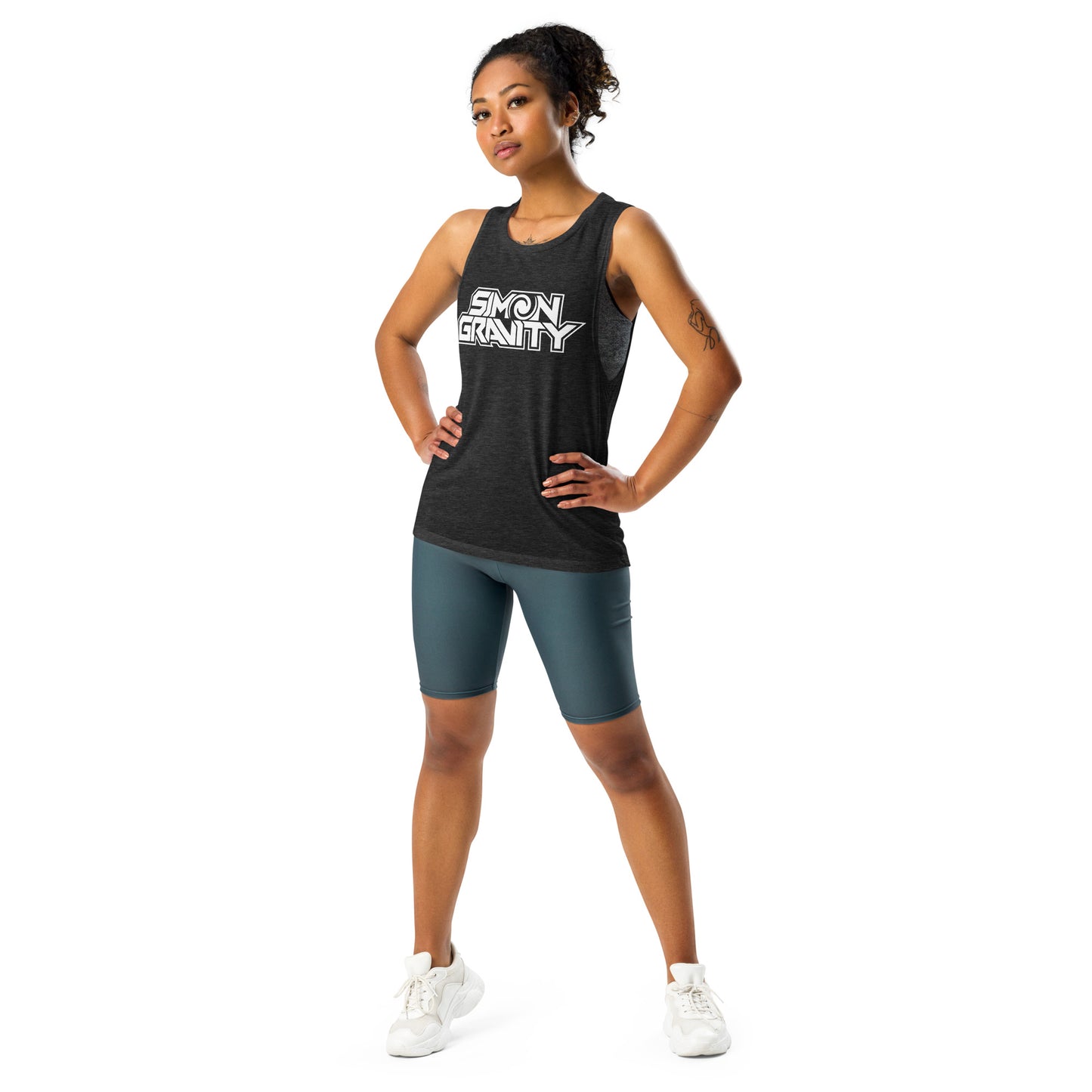 Ladies’ Muscle Tank, Black - Simon Gravity