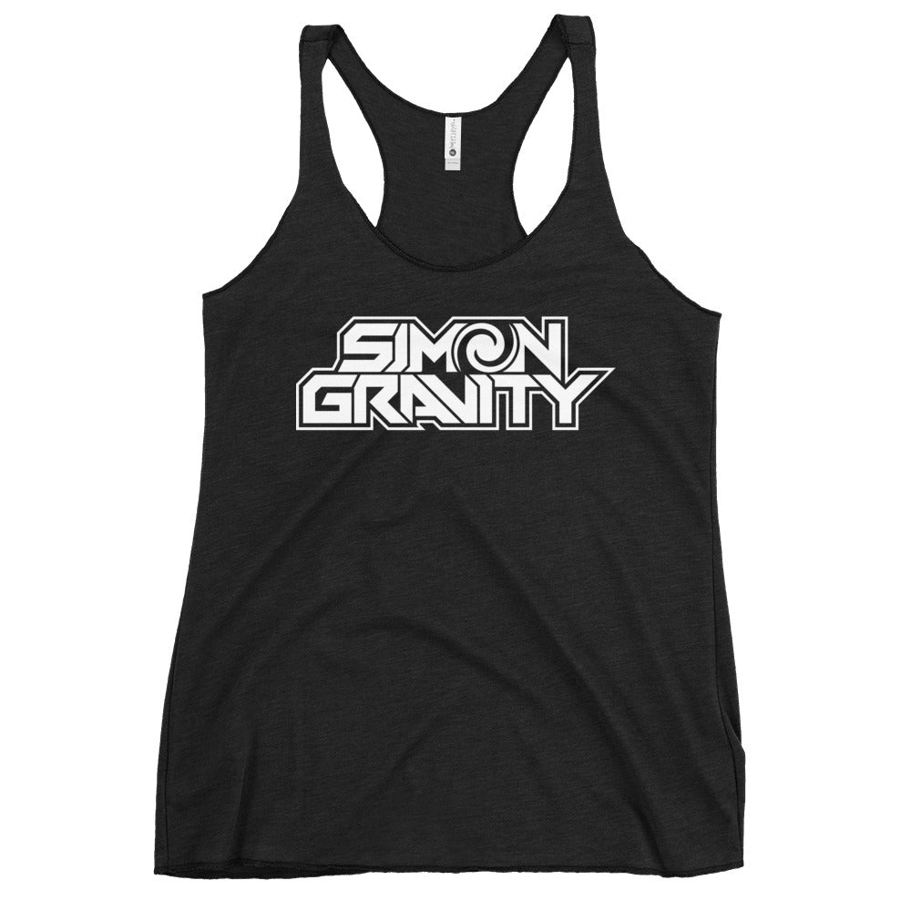 Women's Racerback Tank, Black - Simon Gravity