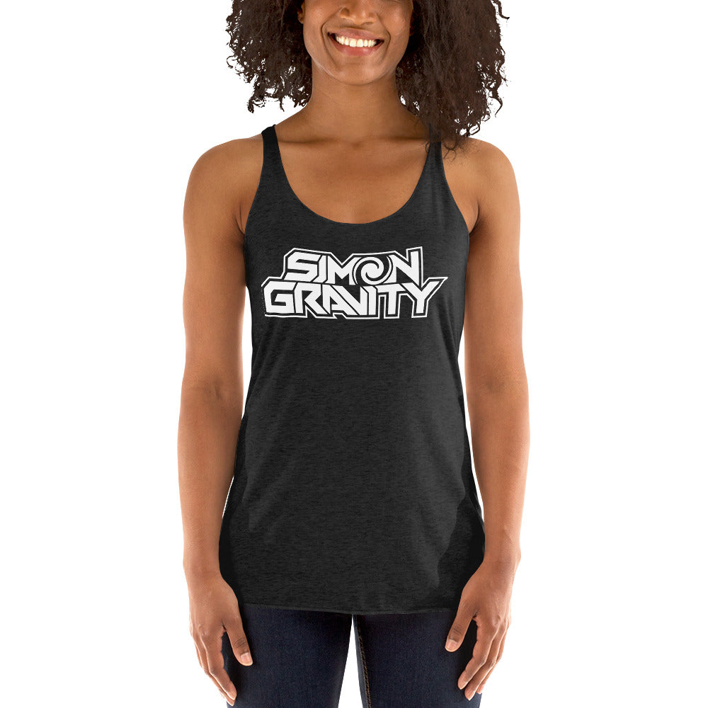 Women's Racerback Tank, Black - Simon Gravity